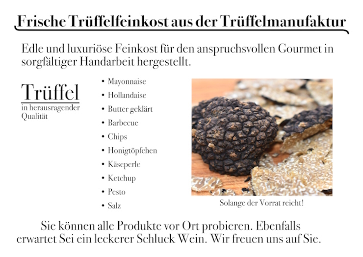 Trüffel Spezialitäten